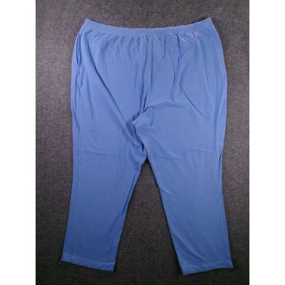 Liz Me Pants Women 3X Blue Stretch Capsule Causal Everyday Lounge Basic - Picture 9 of 12